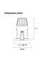 Foco Downlight LED 8W Circular Empotrable Corte Ø68-75mm