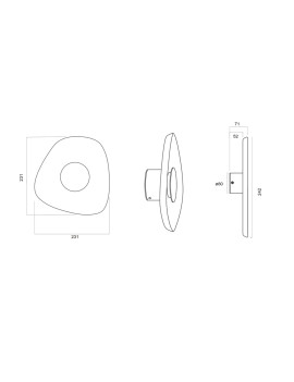 Lámpara LED de techo Acustic 5W 26cm - MANTRA