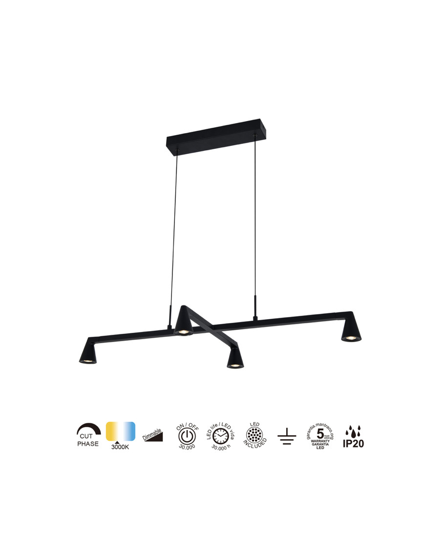 Lámpara LED de techo AFRICA 21W Dimable (Triac) - MANTRA