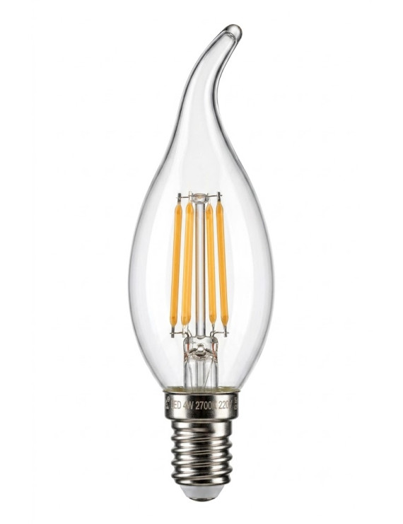 Bombilla Vintage Transparente Vela llama C35 E14 4W 2700K - ATMOSS