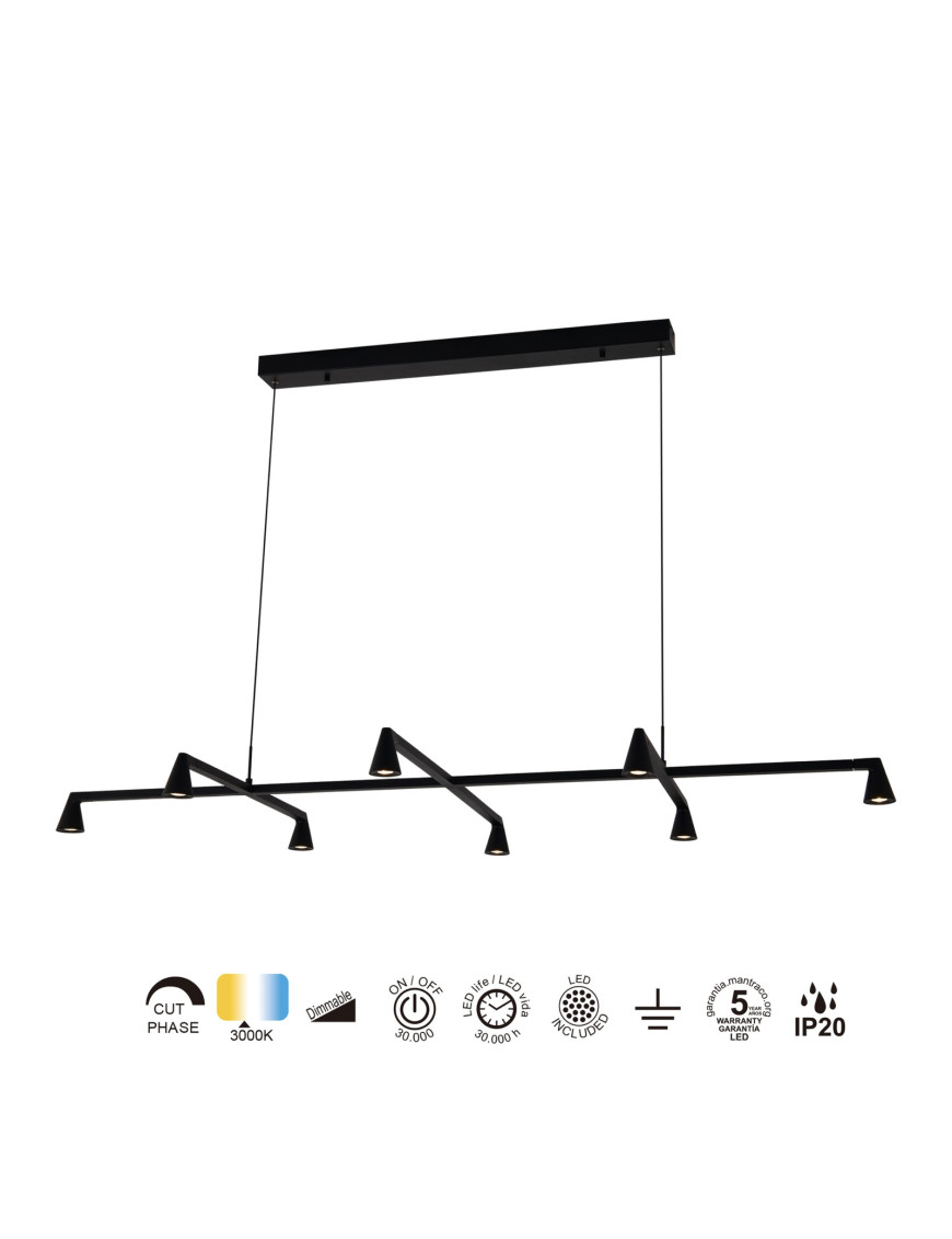 Lámpara LED de techo AFRICA 42W Dimable (Triac) - MANTRA