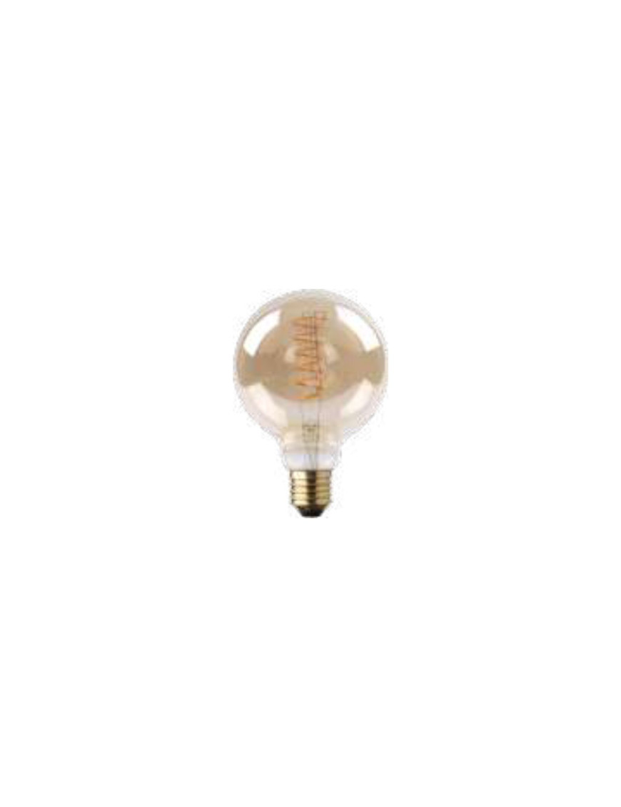 Bombilla Vintage Ámbar Globo Gold G90 E27 4W 2700K - ATMOSS