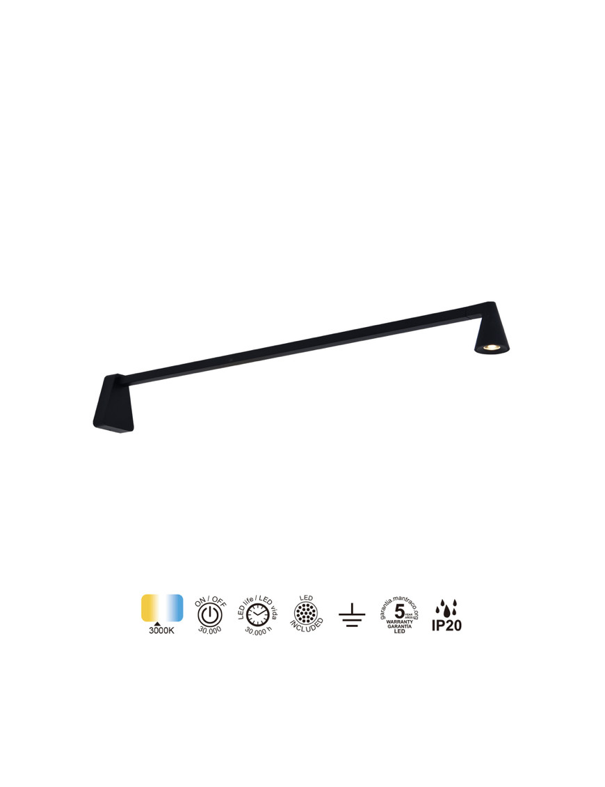 Aplique LED de pared AFRICA 5W sin interruptor - MANTRA