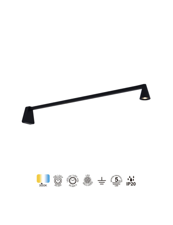 Aplique LED de pared AFRICA 5W sin interruptor - MANTRA