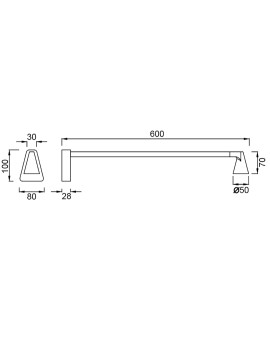 Aplique LED de pared AFRICA 5W sin interruptor - MANTRA