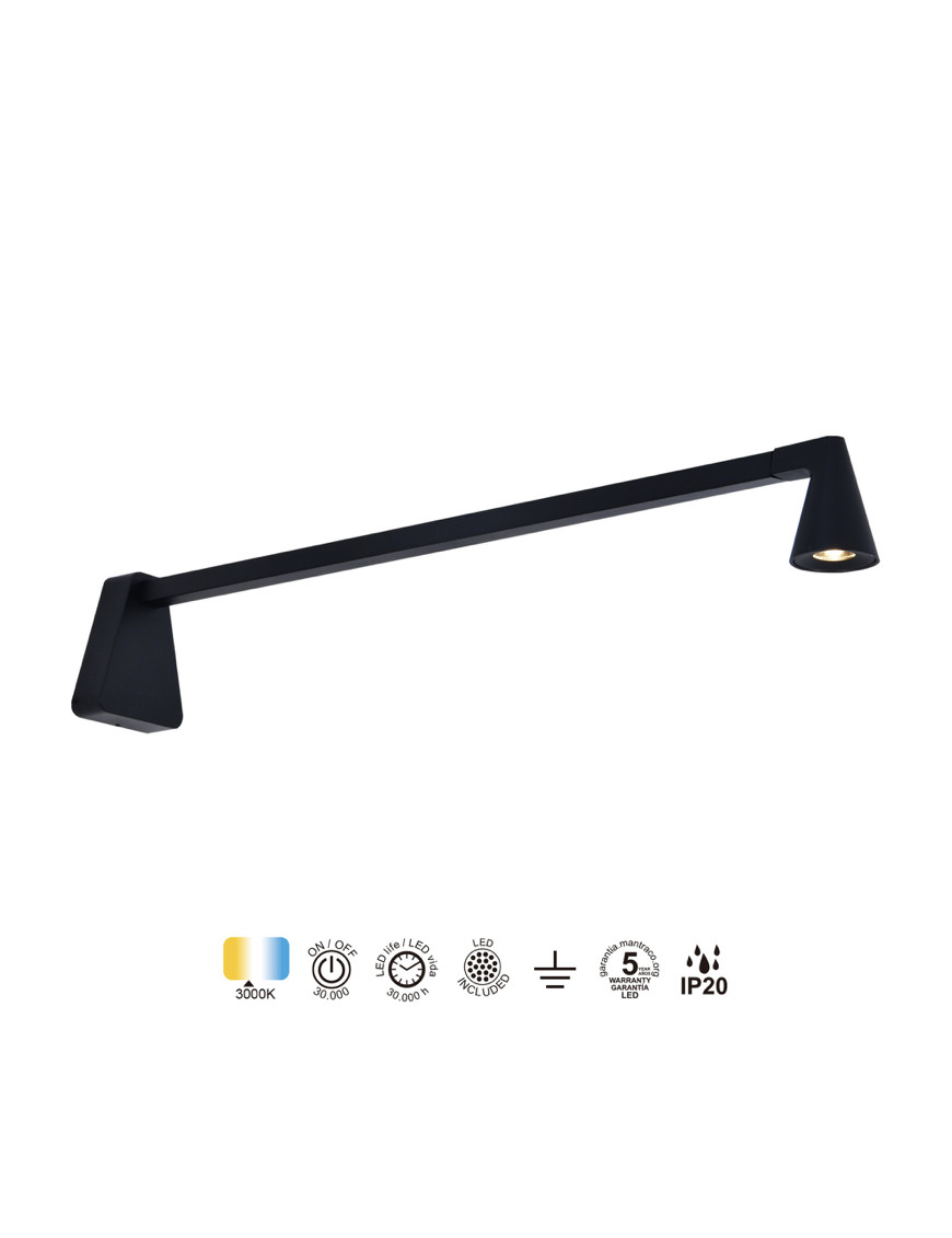 Aplique LED de pared AFRICA 5W sin interruptor - MANTRA