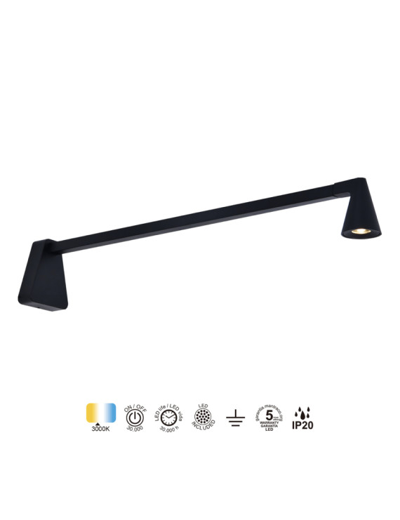 Aplique LED de pared AFRICA 5W sin interruptor - MANTRA