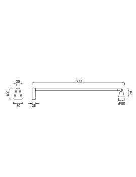 Aplique LED de pared AFRICA 5W sin interruptor - MANTRA
