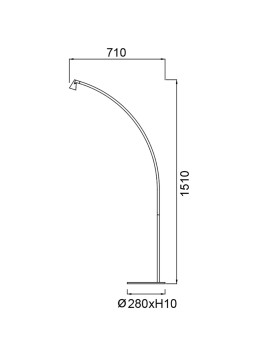Lámpara de pie LED AFRICA 5W - MANTRA