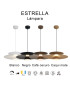 Lámpara colgante LED ESTRELLA 12W blanco, negro, café o caqui - MANTRA