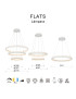 Lámpara colgante LED FLATS 42W TRIAC - MANTRA