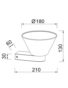 Aplique de Pared LED NEW YORK Oro 5W 390lm 3000K - Mantra