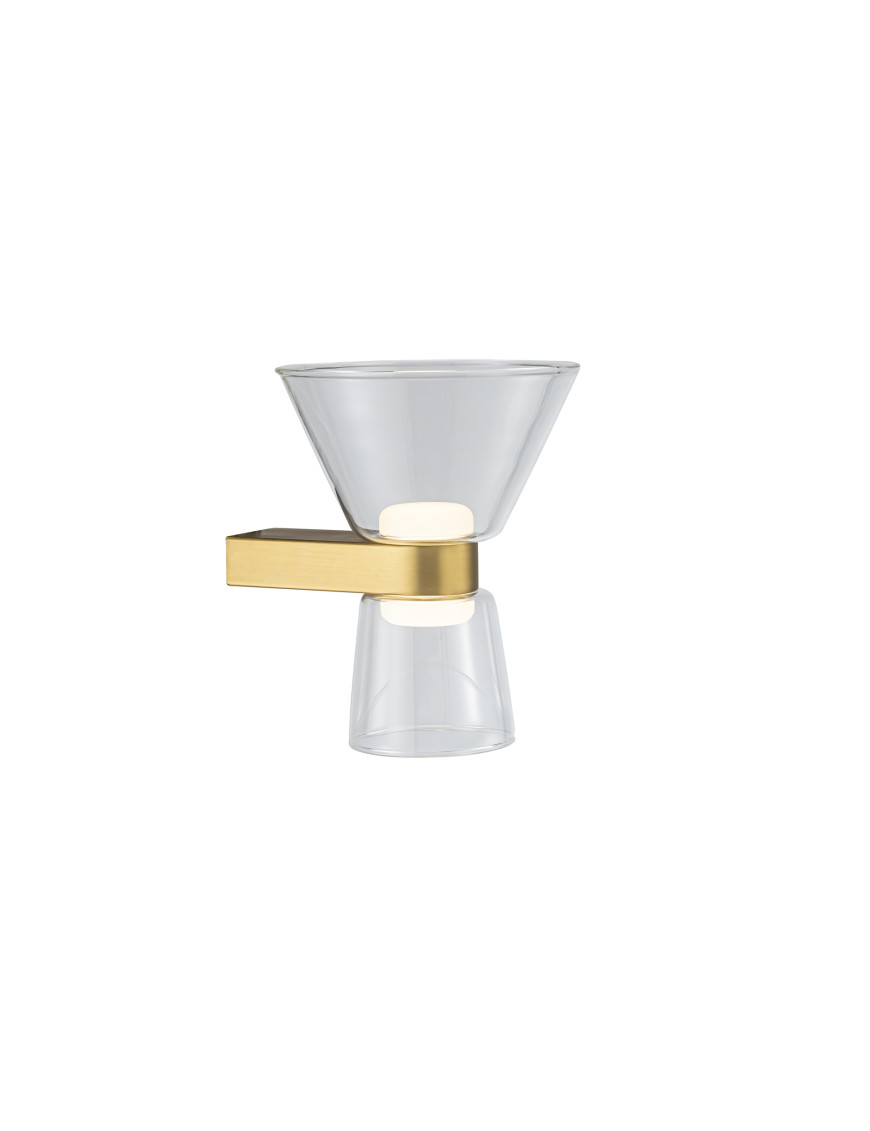 Aplique de Pared LED NEW YORK Oro 6W 465lm 3000K Doble – Mantra