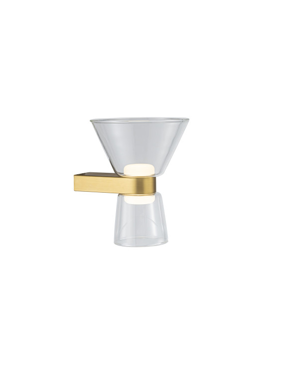 Aplique de Pared LED NEW YORK Oro 6W 465lm 3000K Doble – Mantra