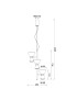 Lámpara Colgante LED Multiple NEW YORK Oro 18W 1400lm 3000K – Mantra