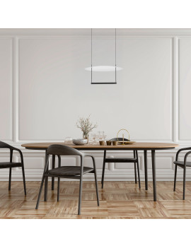 Lámpara Colgante LED SUN II Black 23W 1050lm 3000K Regulable – Mantra