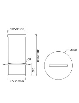 Lámpara Colgante LED SUN II Black 30W 1300lm 3000K Regulable – Mantra