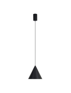 Lámpara Colgante LED CONO Cuero 10W 500lm 3000K Ø18cm Dimiable TRIAC – Mantra