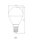 Bombilla LED E14 7W Esférica - THREELINE