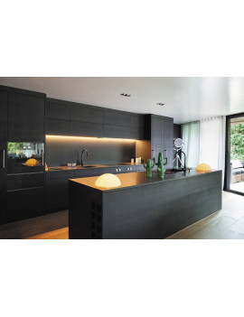 Perfil de Aluminio Angular 1m para Tiras de LED hasta 15mm -LUZ NEGRA-