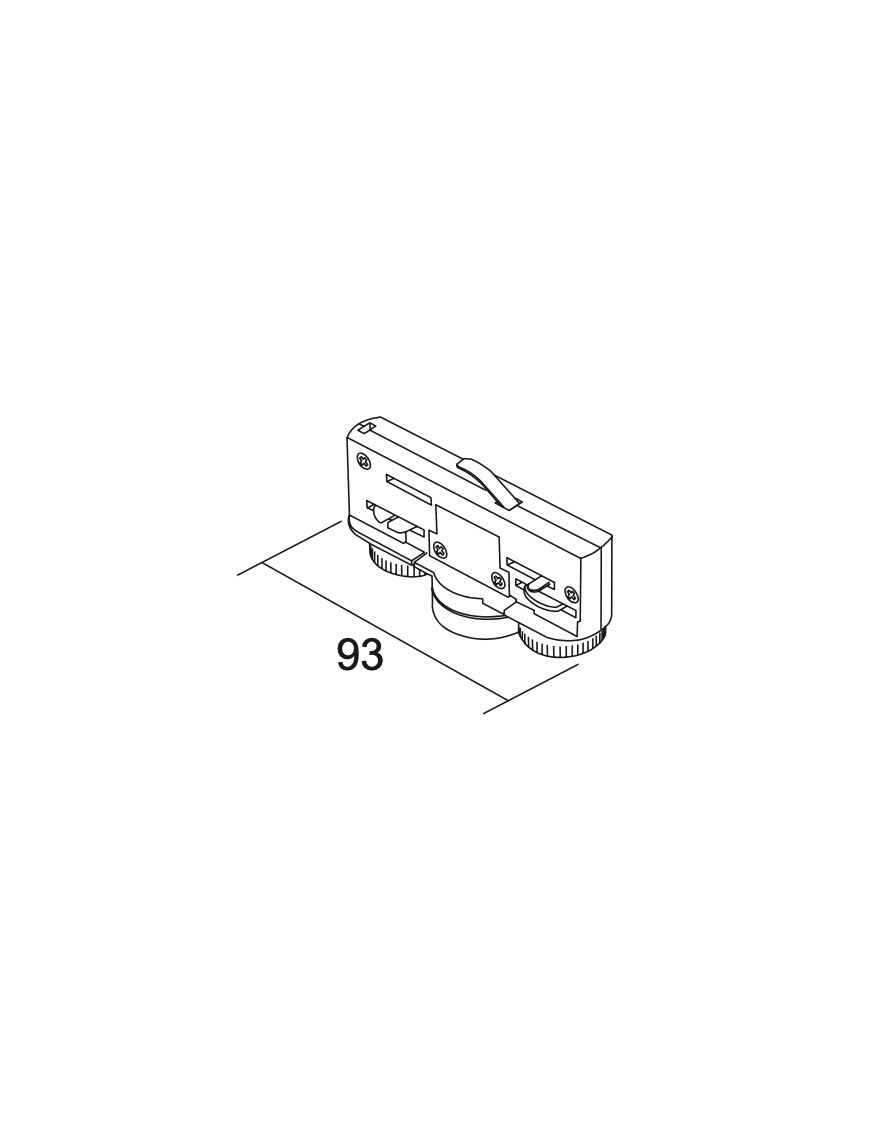 Adaptador Electromecánico 6A, Capacidad 10kg para Carril Trifásico - IVELA