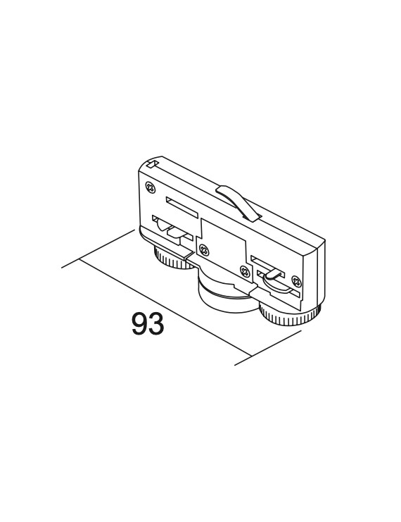 Adaptador Electromecánico 6A, Capacidad 10kg para Carril Trifásico - IVELA