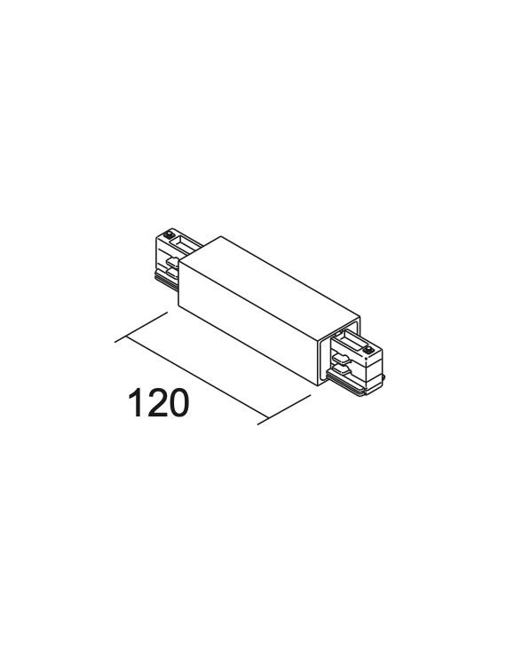 Conector Central y Junta Lineal para Carril Trifásico - IVELA