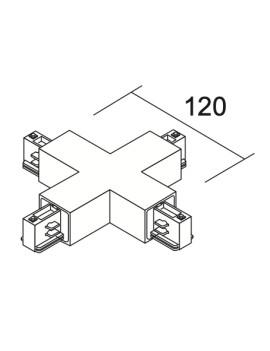 Conector Tipo X para Carril...