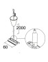 Kit Suspensión para Carril Trifásico 2000mm y Placa 60mm con Bloqueo - IVELA