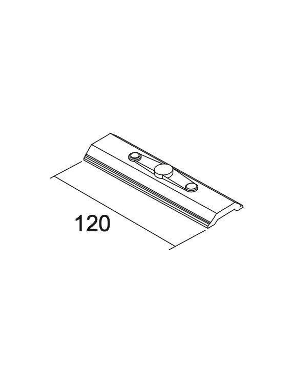 Placa 120mm para Carril Trifásico - IVELA
