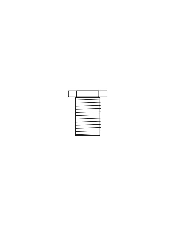 Tornillo M10x1 para Adaptador Electromecánico para Carril Trifásico - IVELA