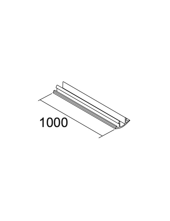 Difusor para Carril Trifásico 1000mm - IVELA
