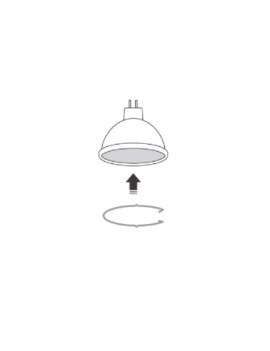 Downlight Direccionable Cuadrado LED 82x82mm Corte Ø75mm- JISO