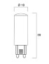 Bombilla LED G9 4.8W 600lm 827 SL -SYLVANIA-