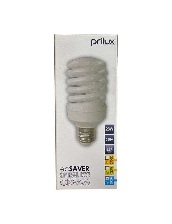 Bombilla PRILUX spiral E27 23W 6500K